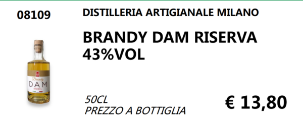 BRANDY DAM RISERVA 43%VOL